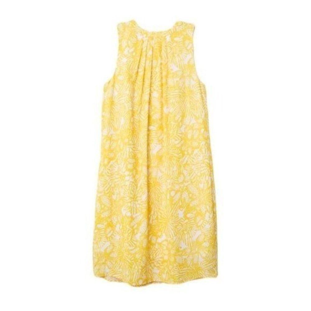 H&M Yellow Art Deco A-Line Dress